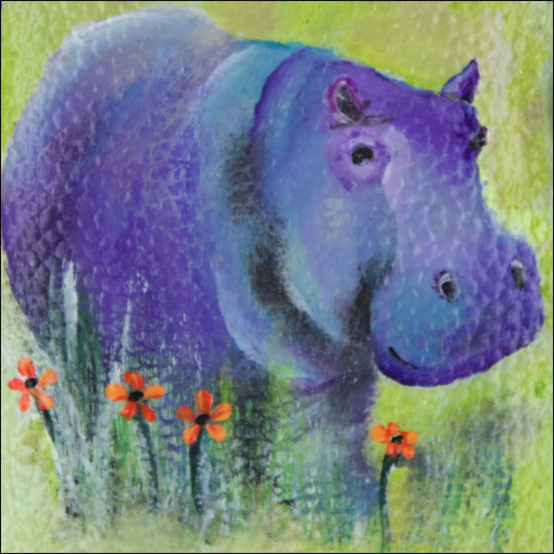 purple hippopotamus