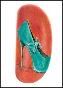Turquoise High Heel Shoe – 2447